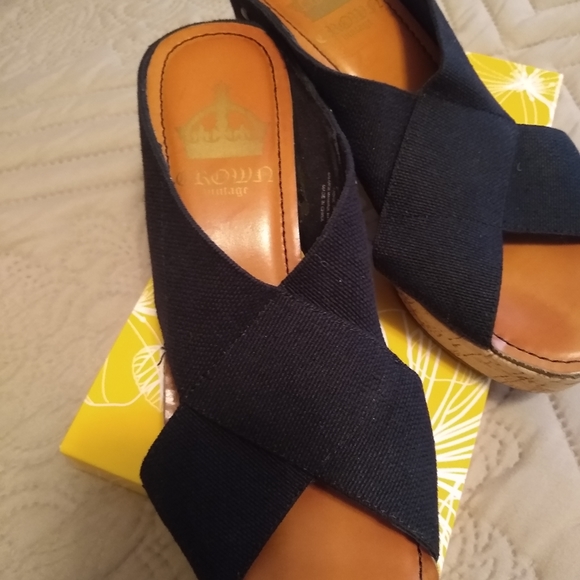 2/$20 Wedge Black Sandal - Picture 3 of 4